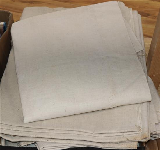 Five pieces of French provincial linen (unused)